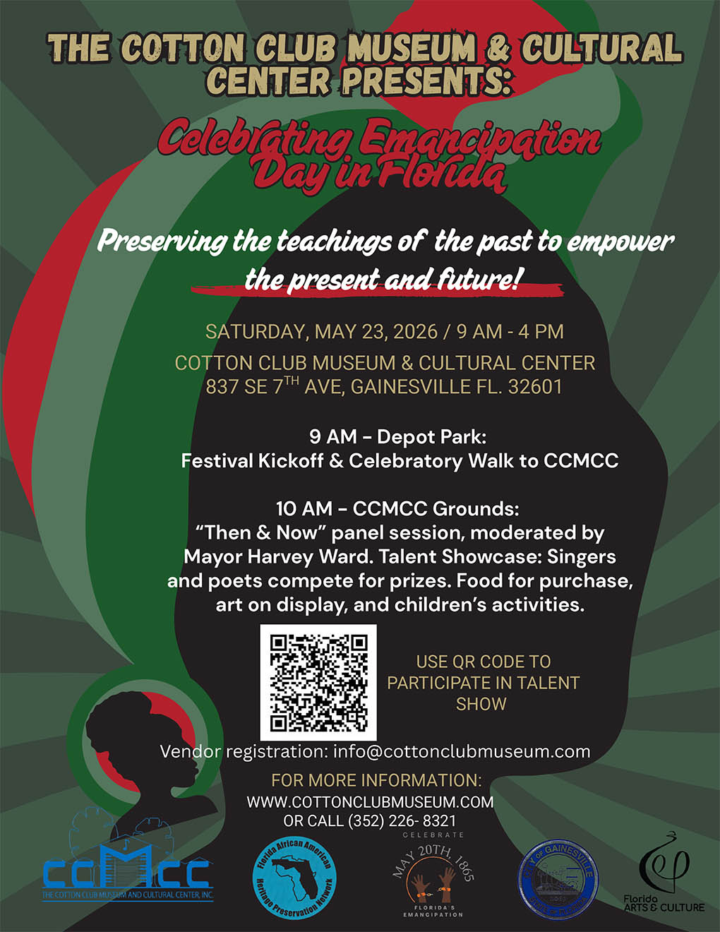 Cotton Club Museum & Cultural Center (CCMCC) presents Celebrating Emancipation Day in Florida